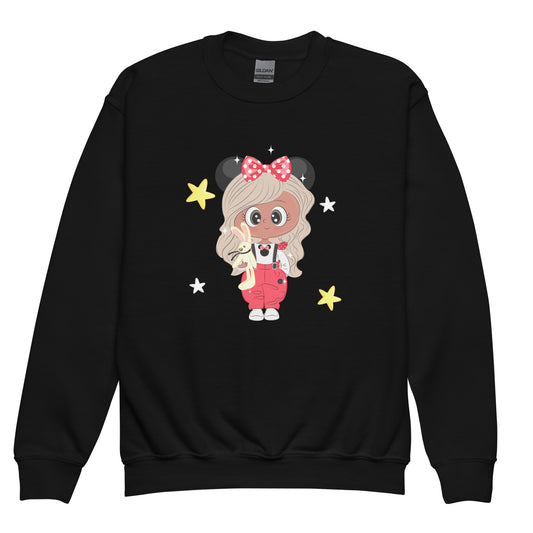 Whimsy Girl Mouse - 50% Cotton Sweatshirt