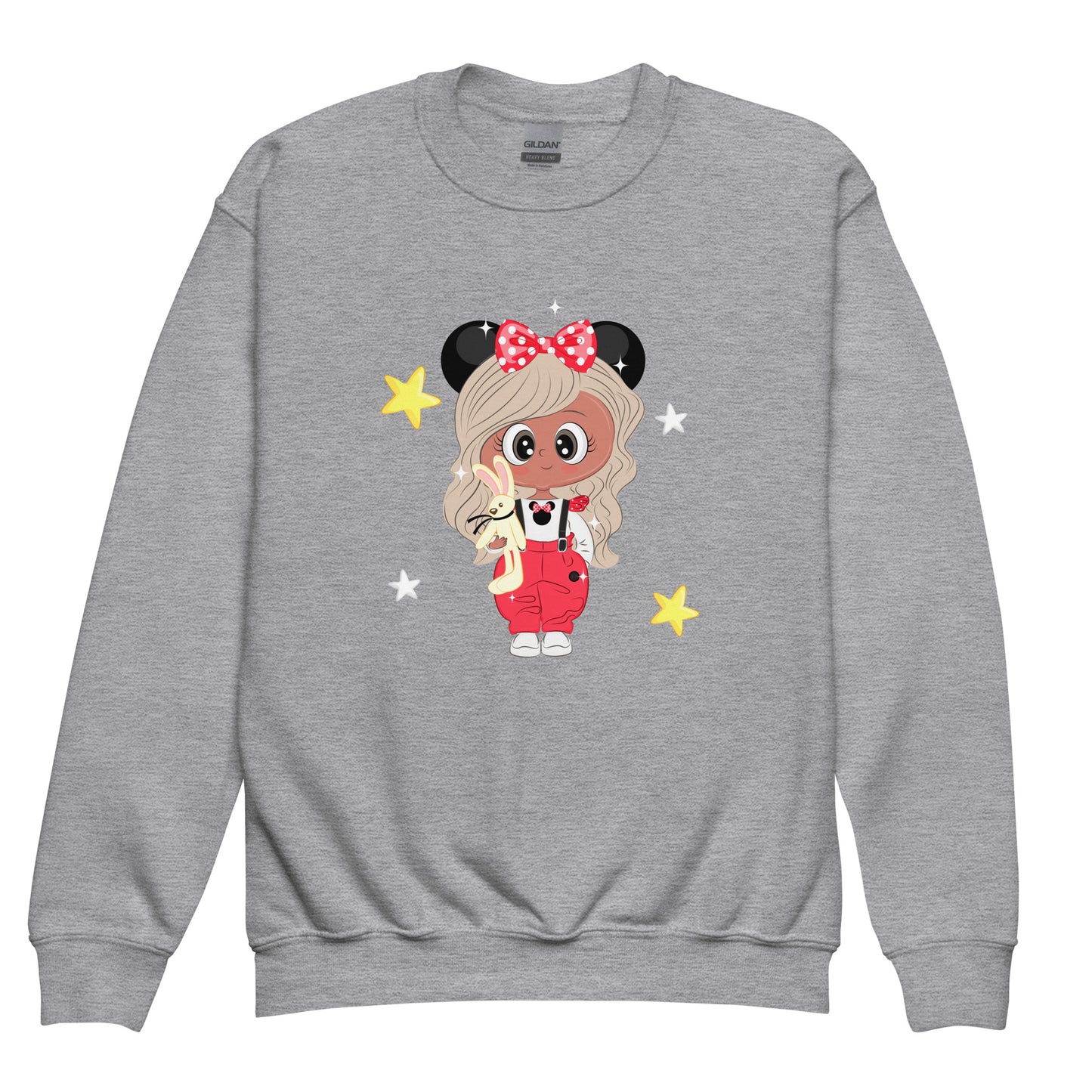 Whimsy Girl Mouse - 50% Cotton Sweatshirt